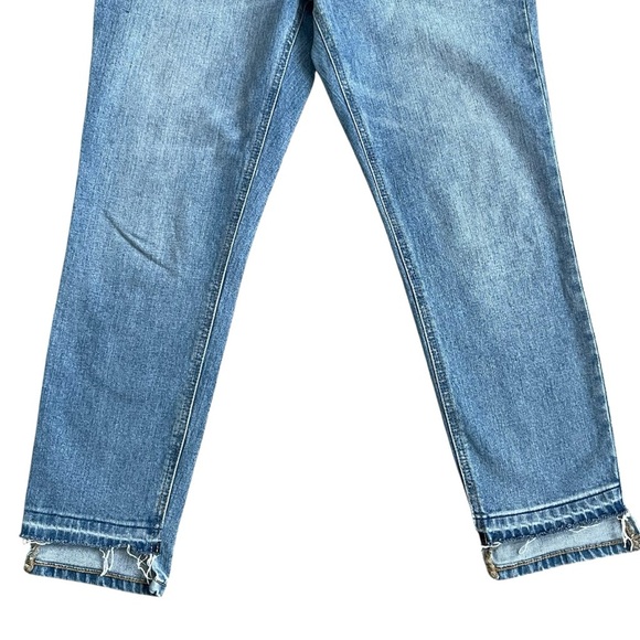 Old Navy Mid-rise Boyfriend Ankle Jeans Women’s Size 00 Released Step Hem - Picture 3 of 8